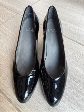 Stuart Weitzman Black Patent Leather Flats